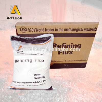 aluminum alloys casting slaging remover and refining flux