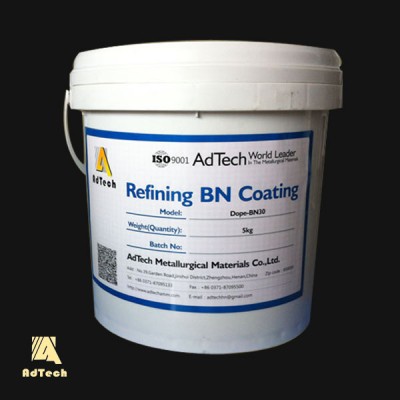 Boron nitride coating applied in aluminum casting industry refining BN coating