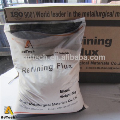 Clean flux for aluminium melt refining